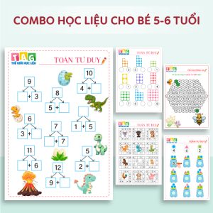 Combo Học Liệu Cho Bé 5-6 Tuổi