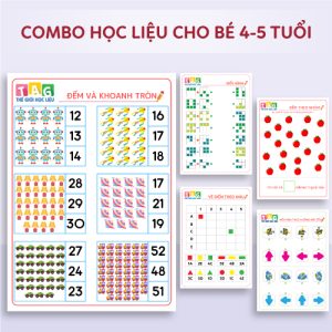 Combo Học Liệu Cho Bé 4-5 Tuổi