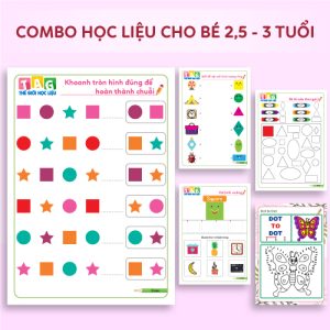 Combo Học Liệu Cho Bé 2.5-3 Tuổi