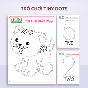 Tiny Dots - Hoạt động kết hợp Màu nước & Tăm bông